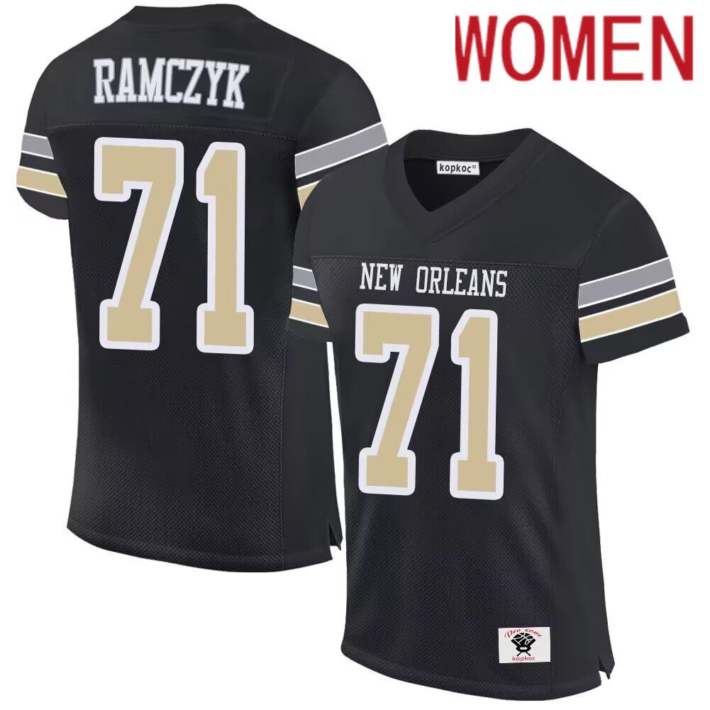 Women New York Giants #71 Ramczyk black 2024 Nike Limited NFL throwback Jersey->women nfl jersey->Women Jersey